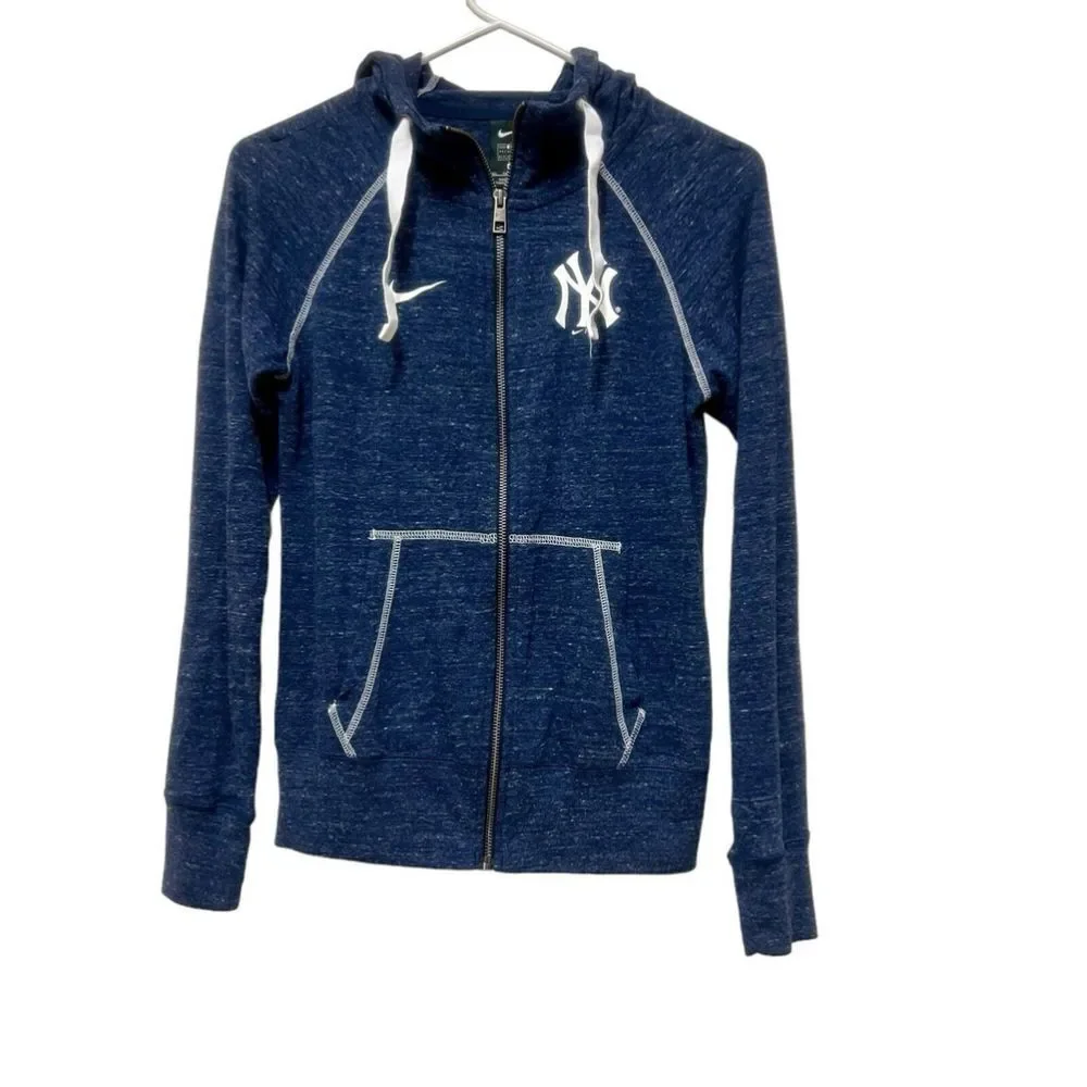 Nike New York Yankees MLB Full Zip Gym Sweatshirt Hoodie Size XS NWOT Women’s - Picture 2 of 8